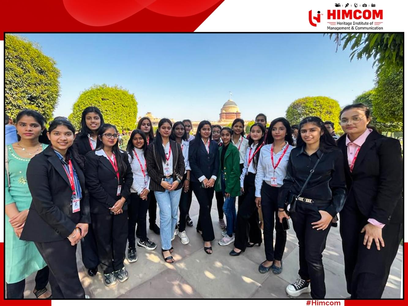 Heritage Institute of Management & Communication New Delhi Rashtrapati Bhawan Visit photo 3